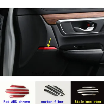 

Car Body Styling Stick Inside Door Audio Speak Sound Ring Case Lamp Trim Moulding 2pcs For Honda CRV CR-V 2017 2018 2019 2020
