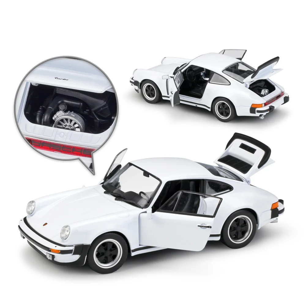 Welly 1:24 1974 911 Turbo 3,0 белый, зеленый, красный, серебристый литая модель автомобиля, Игрушечная модель автомобиля, модели автомобиля, Детская оригинальная коробка