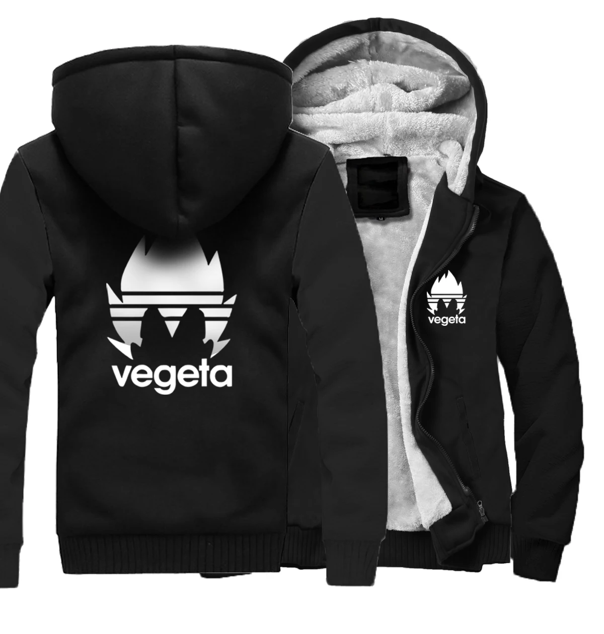 Vegeta Dragon Ball Z мужские толстовки Толстовка в стиле японского аниме для мужчин Весенняя флисовая куртка на молнии Мужская Уличная одежда Harajuku топы