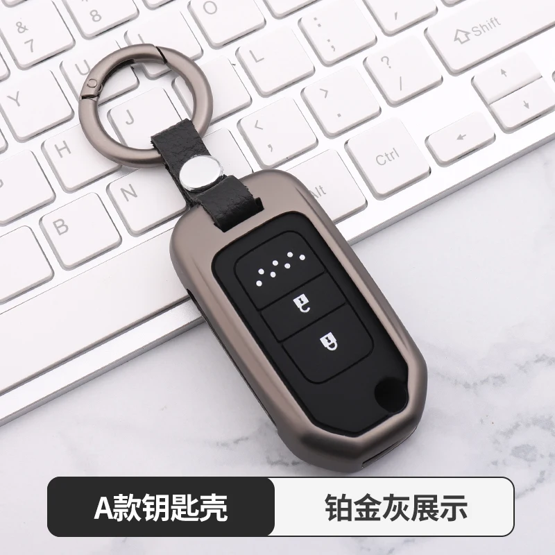 Автомобильный брелок для ключей, Карманный чехол для Honda Civic CR-V HR-V Accord Jade Crider Odyssey- дистанционная защита - Название цвета: A