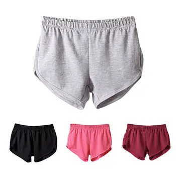 

Women Sport Shorts Cotton Short Pants Elastic Casual Running Yoga Shorts S-3XL