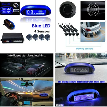 

Hot Car LED Parking Reverse Backup Radar Monitor Detector Display System Buzzer J99