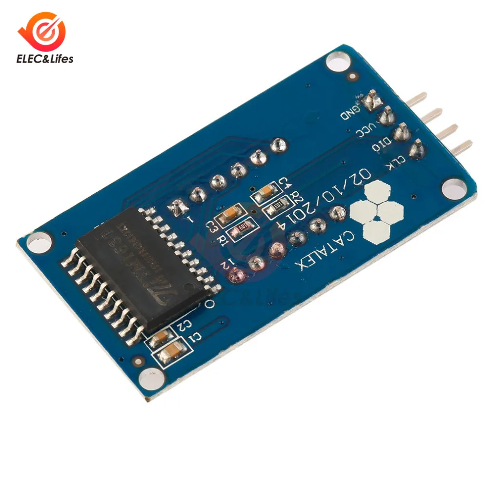 10 шт./лот TM1637 0,36 дюймов 4 биты светодиодный Дисплей модуль 7 сегментов красный анод цифровой светодиодной лампой для Arduino
