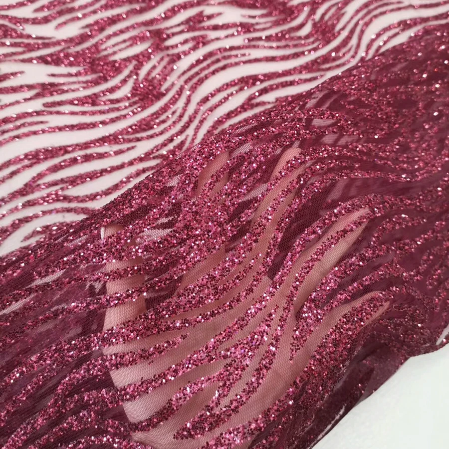 Новая Зебра шаблон печати Блеск кружева ткань печать клей сетчатая ткань с блестками свадебные Швейные diy аксессуары