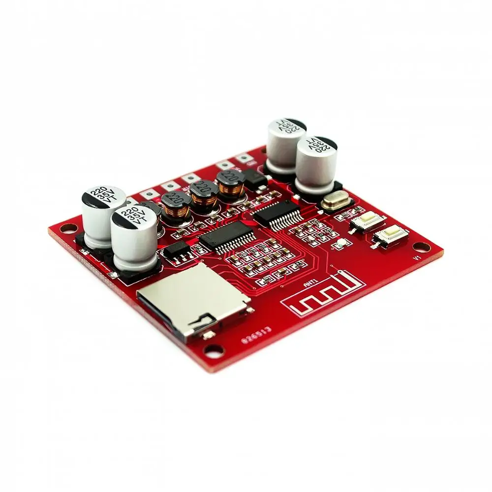 XH-A233 15 Вт X 2 Bluetooth 4,2 цифровой усилитель мощности доска стерео TF карты играть 12v~ 24v аудио усилитель