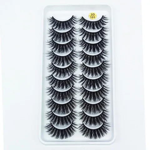 8 Pairs 3D Mink False Eyelashes Natural Wispy Fluffy Dramatic Volume Fake Lashes Extension Handmade Cruelty-free Eyelash