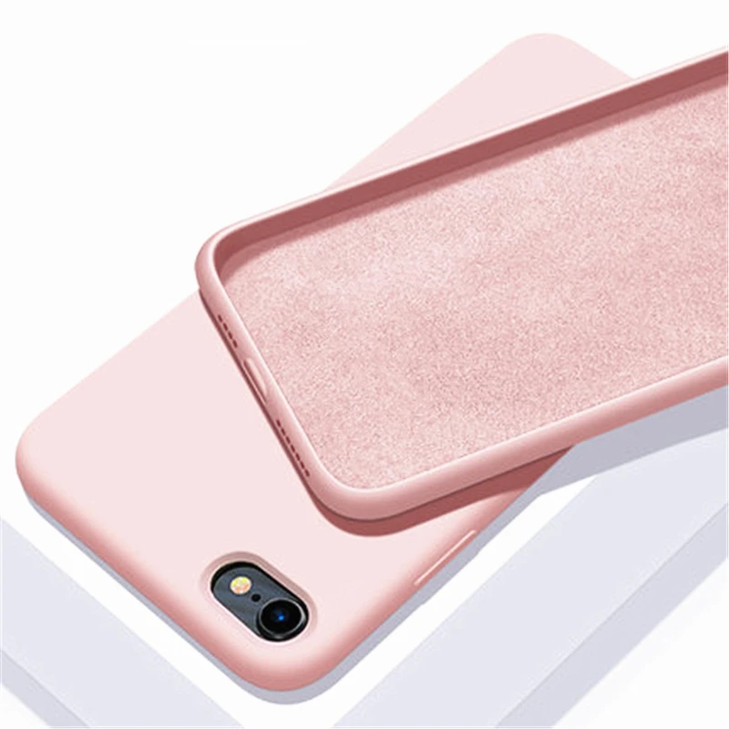 For iPhone SE 2020 2022 Case for iPhone 13 12 Pro Max Mini Cover Liquid Silicone Phone Case for iPhone 11 X XR XS Max 6 7 8 Plus wallet phone case Cases & Covers