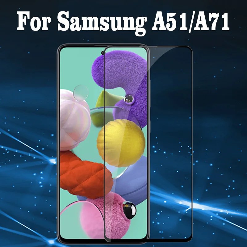 3D закаленное стекло для Samsung Galaxy A51 SM A515F полное покрытие 9H Защитная пленка A71 A7160|Защитные стёкла и плёнки| |