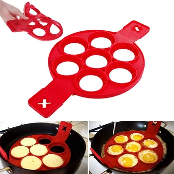 

Pancake Mold Maker Nonstick Pancake Egg Ring Fried Egg Mould Cooker Flip Pancake Pan Kitchen Baking Accessories