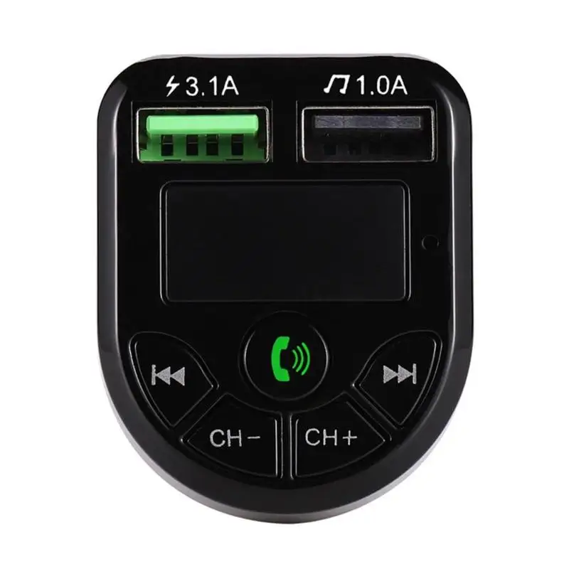 USB зарядное устройство автомобильный комплект свободные руки Handsfree беспроводной Bluetooth 5,0 fm-передатчик Handsfree автомобильный комплект аудио MP3 плеер