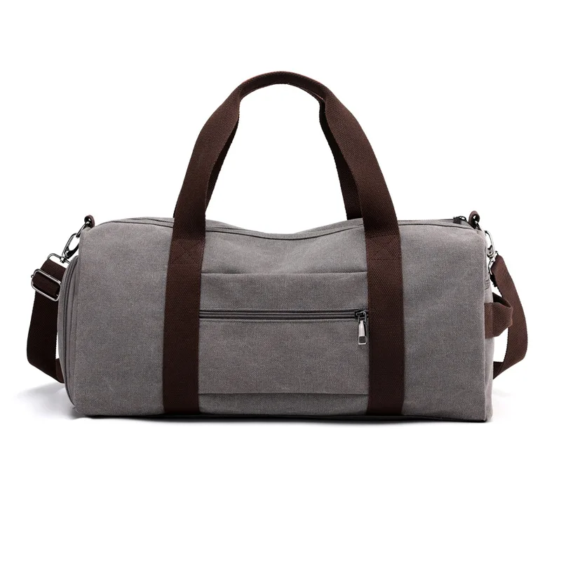 Canvas Travel Bags Hand Luggage Organizer Large Duffle Bag Weekender Gym Handbag Independent Shoe for Traveling Men 2021 | Багаж и сумки