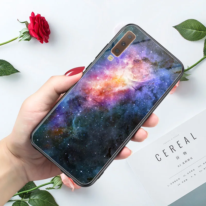 Чехол для samsung A70 чехол для Galaxy A10 A30 A20 A40 A6 A8 плюс A7 A9 A3 A5 крышка ПК+ ТПУ чехол для телефона для samsung A50 - Цвет: A7DXY