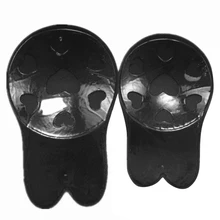 2 пары стабильная силиконовая сексуальная крышка для сосков эргономичная подтяжка груди Невидимая без бретелек форма заячьего уха Клубная наклейка на грудь