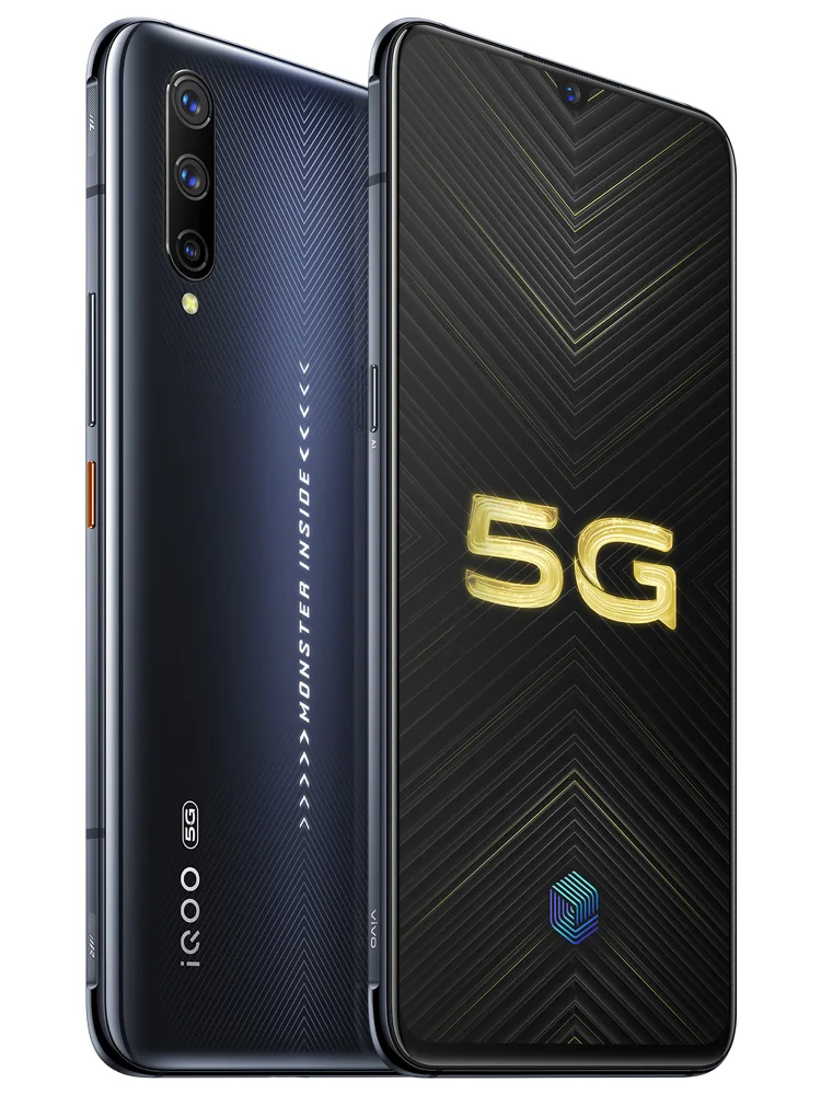 Vivo IQOO Pro 5G мобильный телефон Snapdragon 855 Plus Super AMOLD 8G ram 128GB rom 6,4" 48.0MP 44W Super VOOC мобильный телефон на Android