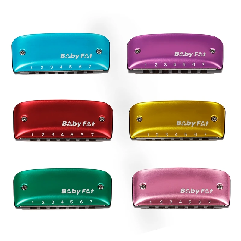 

Blues Harmonica 7 Holes A-Key Beginner Diatonic Harmonica for Kids with Lanyard