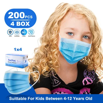 

100/500pcs Disposable Child Mask 3 Layer Anti Dust Haze Safety Kids Mask Children Boy Girl Cartoon Face Mouth Masks Adult Mask
