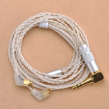 

Upgrade MMCX Cable for Shure SE215 SE425 SE535 SE846 Earphone Silver Plating Headphone Wire