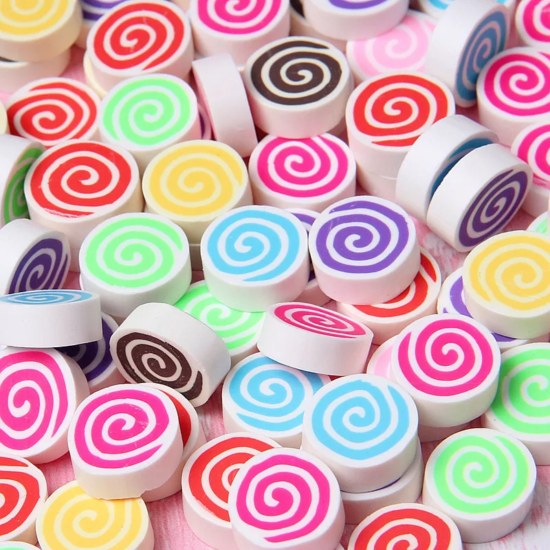 5 шт. слизь Подвески FImo хлопок конфеты клейкие аксессуары бусины делая поставки с шнурком мешочек для DIY ремесла скрапбуки