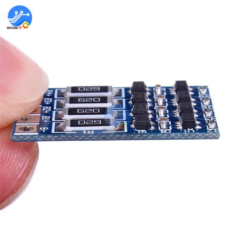 Face arrière du PCB BMS 6S avec pistes de cuivre et points de soudure pour batterie lithium