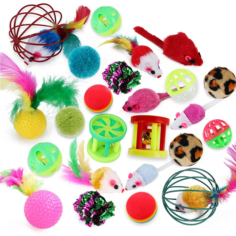 New Pets Cat Toys Mouse Shape Balls Shapes Kitten Love New Pet Toy Cat Channel Funny Cat Stick Mouse Interactive Play Supplies