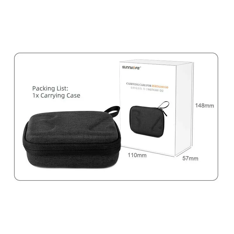 1 pcs For Insta360 IR Camera Bag Accessories Portable Anti-shake Storage Bag Black Carrying Bag Protection Box