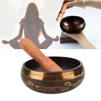 

Buddhism Copper Singing Bowl Handmade Yoga Meditation Buddha Sound Chanting