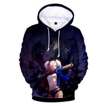 

Harley Quinn 3D Hoodies Men Women 2019 New Fashion Popular Hoodie High Quality 3D Print Hoodie Harley Quinn Unisex Sweatshirts