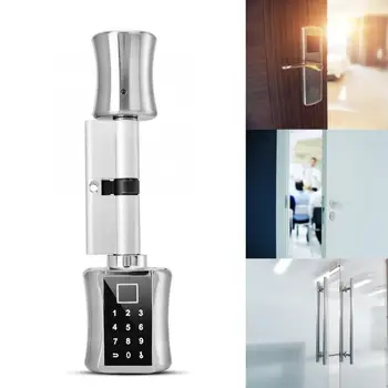 

fingerprint door lock Intelligent Biometric Fingerprint Scanner Door Lock Password Coded Lock for Smart Home 2019