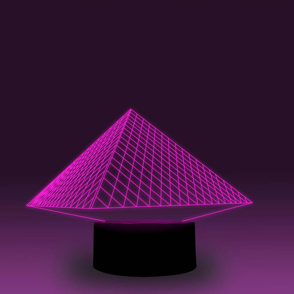 NiteApps 3D Пирамида ночник настольная лампа Иллюзия украшение лампа подарок на день рождения приложение/сенсорное управление