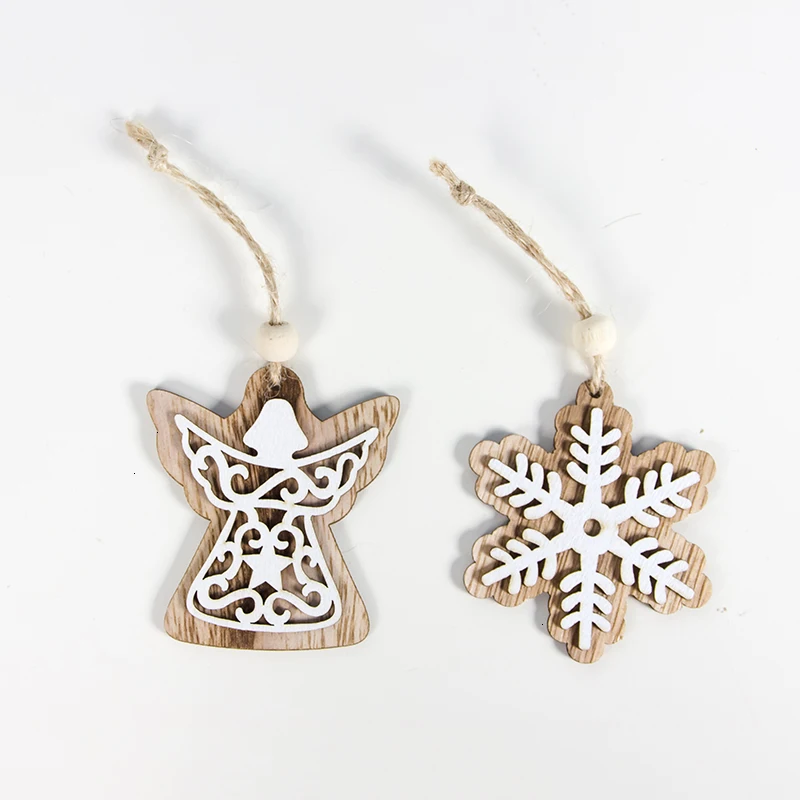 1set 2pcs Natural Wood Christmas Tree Pendants Hanging Ornaments Crafts Gifts Xmas New Year Party Decor Home Decoration 62966 1set 2pcs Natural Wood Christmas Tree Pendants Hanging Ornaments Crafts Gifts Xmas New Year Party Decor Home Decoration 62966