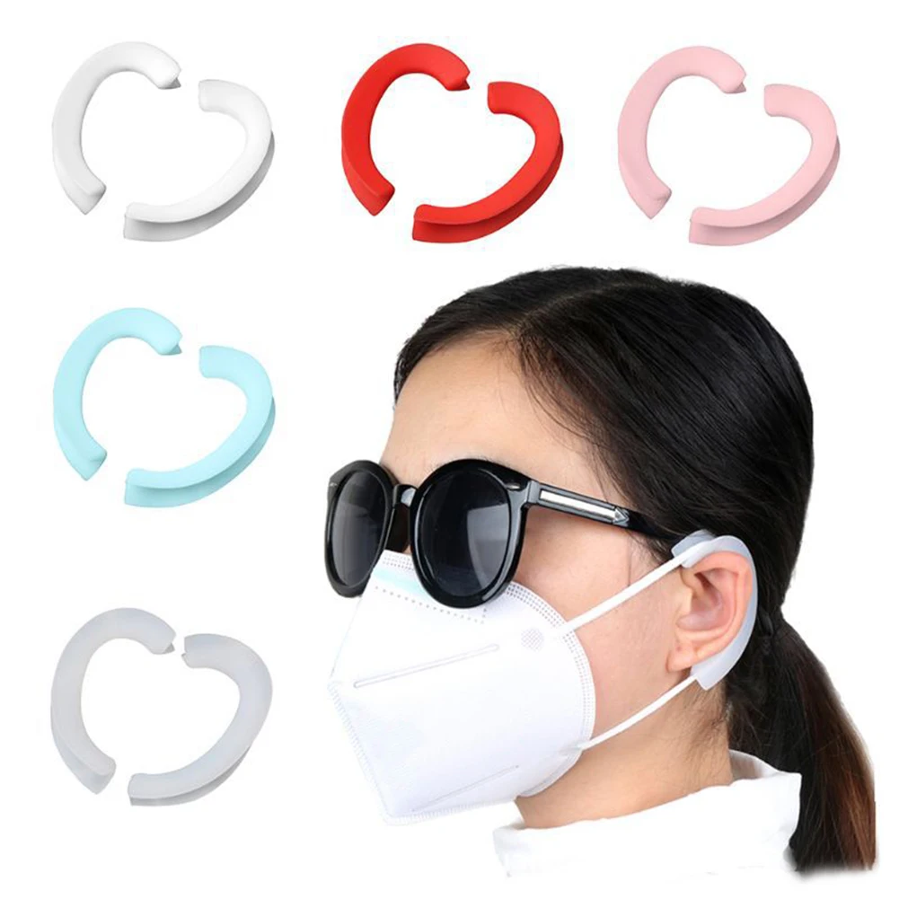 

1Pair Silikon Gesicht Leichte Ohr Haken Abdeckung Weiche Wiederverwendbare Anti-Slip Ohr Schutz Griffe für Ohr Schutz Dekoration