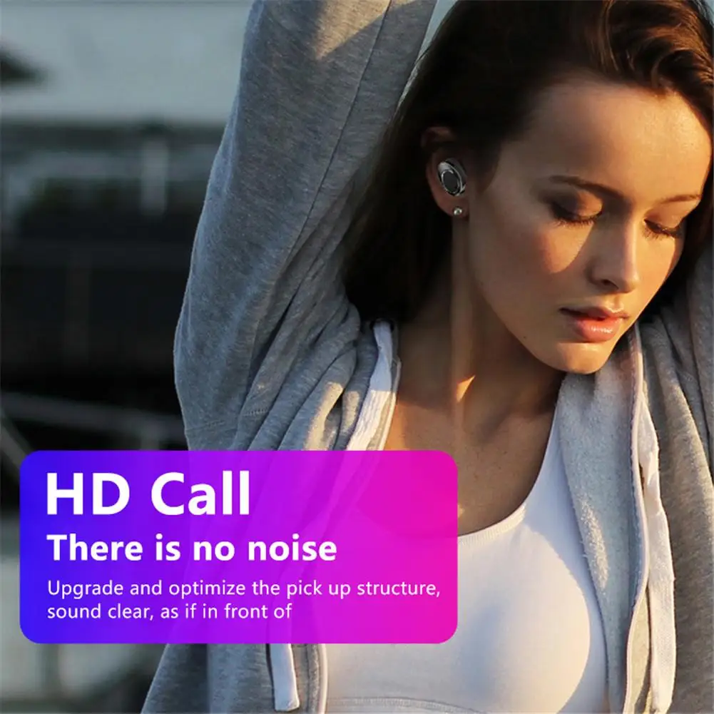 TWS Bluetooth 5.0 Earphone Binaural Wireless Earbuds Noise Cancelling for iPhone 11Pro Max XS MAX XS XR X Android Phones