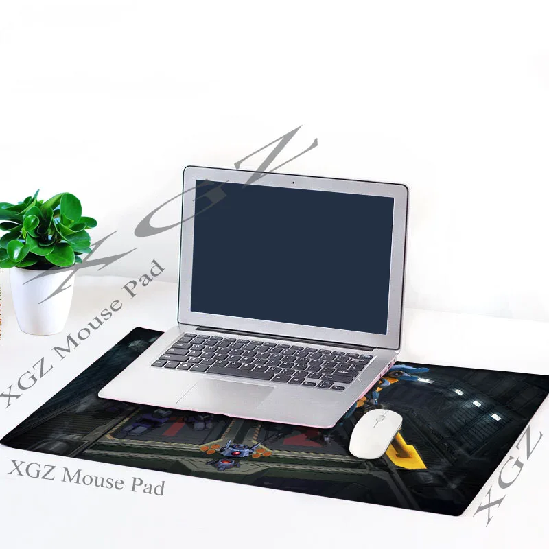  XGZ Customized Large Mouse Pad Anime Cartoon Mechanical Warrior Locking Edge Computer Desk Mat Non-