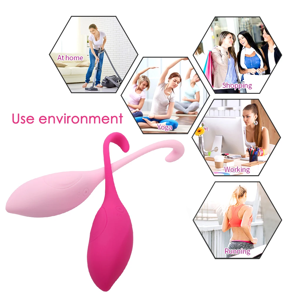 Clitoris Stimulate Vibrator For Adult Wireless Remote Silicone Bullet Eggs Vibrator Rechargable Vaginal Balls Sex Toys for Woman (9)