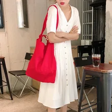 Женская Повседневная сумка на плечо из овечьей шерсти, большая вместительность, простая хлопковая сумка для покупок, для путешествий, для женщин, многоразовые сумки для покупок, Sac Cabas Femme