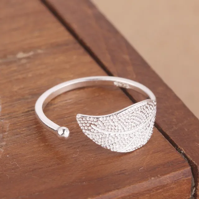 Jisensp Minimalist Jewelry Silver Color Geometric Rings for Women Adjustable Round Triangle Heartbeat Finger Ring bague femme SYJZ068