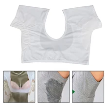 1 Pc T-shirt Shape Sweat Pads Reusable Washable Underarm Armpit Sweat Pads Perfume Absorbing Anti M Model Weight Is Under
