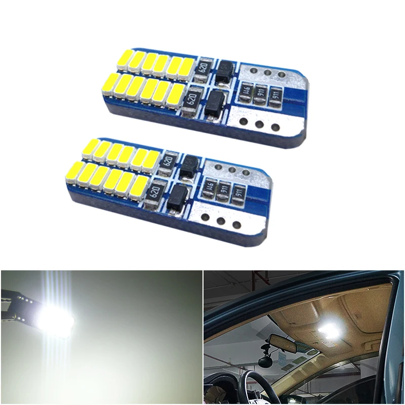 2 шт. Автомобильные светодиодные лампы Canbus T10 W5W 12 В | Автомобили и мотоциклы