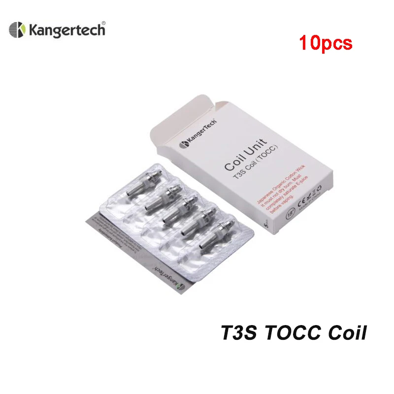 10 шт./лот катушка Kangertech TOCC T3S MT3S японская хлопковая Сменная головка для
