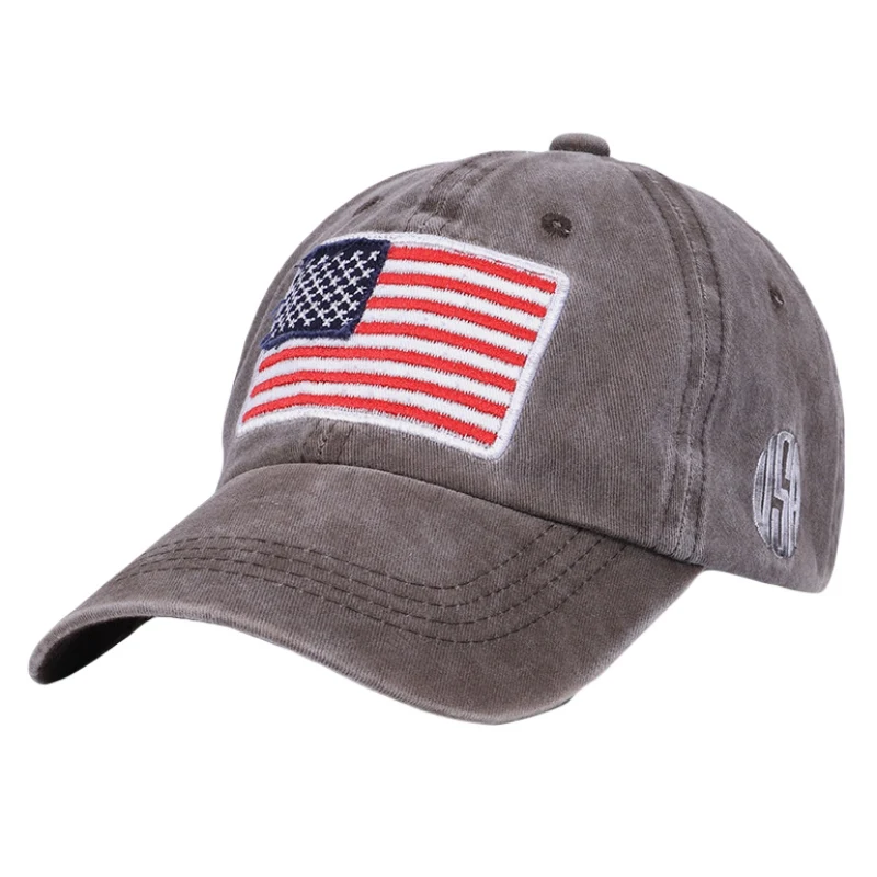 Adjustable Baseball Cap Unisex Vintage Washed Denim Letter Snapback Hat Bone Embroidery Hip Hop Trucker Cap Tenis Men Hat - Color: C