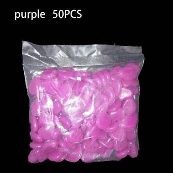 

50PCS Luminous Stone Luminous Stone Gardening Aquarium Landscaping Cobblestone Blue Purple 50*Fluorescent Pebble Stones