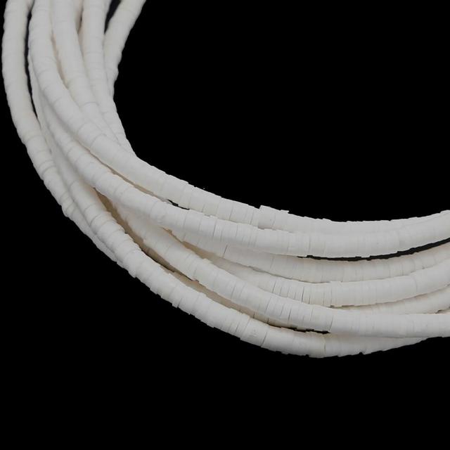 3 4 5 6mm Flat Round Polymer Resin Clay Beads Chip Disk Loose Spacer Handmade Beads For DIY Jewelry Making Bracelets