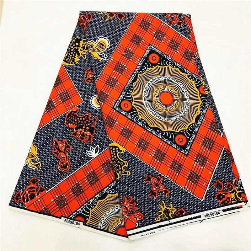 Полиэстер африканская ткань с принтом для платья Анкара африканская восковая ткань tissus африканская ткань