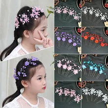 

Luxury Hair Accessories for Girls Floret U-shaped Hair Fork Wedding Tiara Hanfu Headband Ancient Hairsticks Princess Bun Jewelry