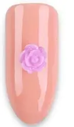 100 шт, 6 мм, для дизайна ногтей, розы, цветок из смолы, хрустальные стразы для украшения ногтей, 3D, очаровательные камни, акриловые шпильки с плоской задней стороной, цветок - Цвет: purple-100pcs