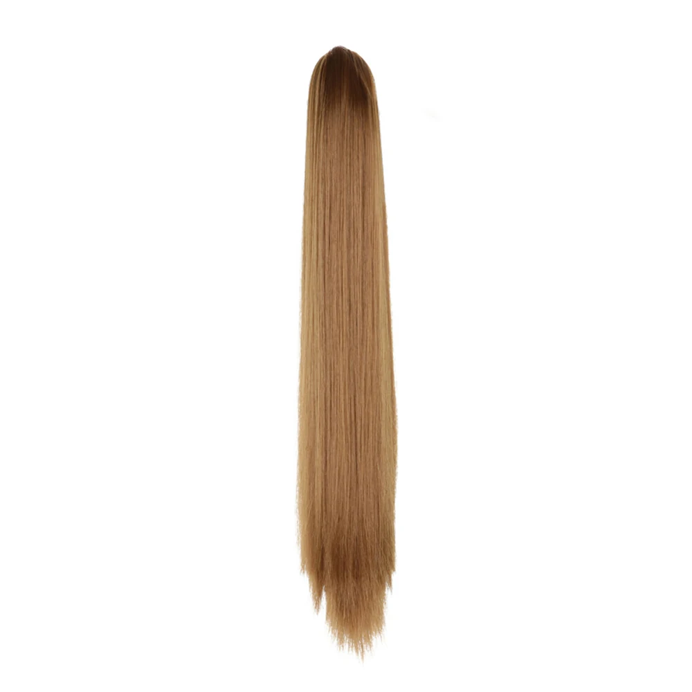 

ValentWigs Hair Extension Long Straight Claw Ponytail Clip In Synthetic Fake Hair Pure Color Ponytail Hair Accessories For Women