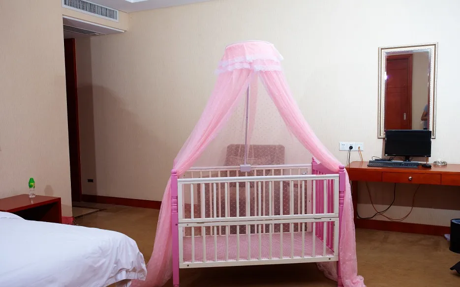 Дверь кровать Moskito чистая регулируемая высота дворца детей москитные сетки клип на пол-стенд с подставкой ребенка москитная сетка