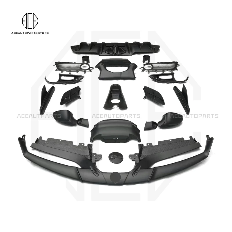 Real Carbon Fiber Body Kit Car Rear Wing Tronco Spoiler Per Ferrari 488 Gtb Spider Body Kit