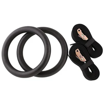 

Exercise Fitness Gymnastic Rings With Buckle Straps Portable Home Fitness Gym Rings Strength Training Body Building Tool