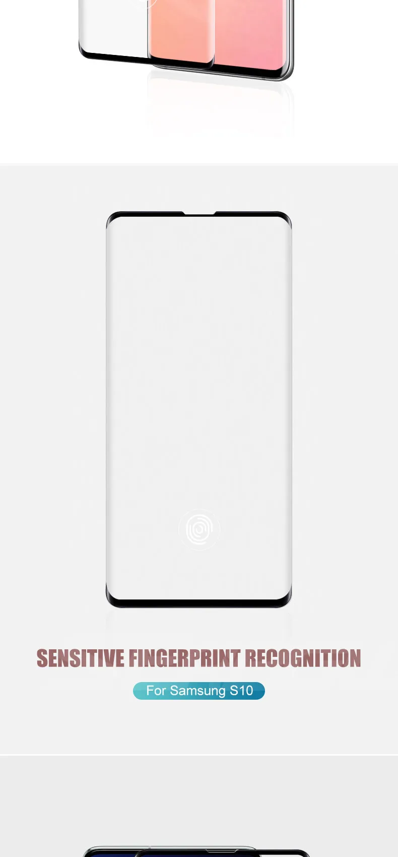 100D полностью изогнутое закаленное стекло для samsung Galaxy S10 S9 S8 Plus S10e Note 8 9 10 Pro Защитная пленка для экрана
